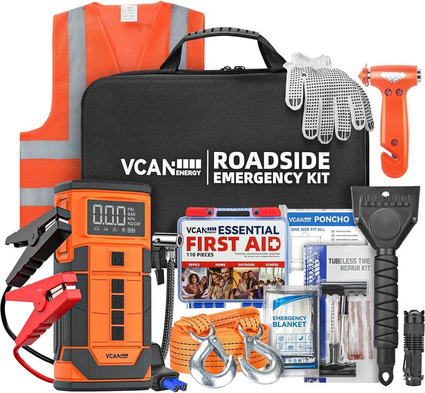 VCANENERGY Jump Starter Air Compressor