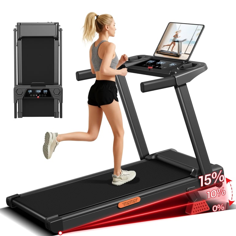 Lontek 3‑in‑1 Foldable Treadmill