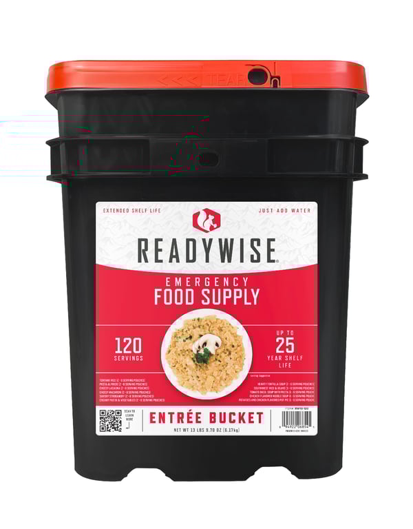 ReadyWise 120‑Serving Emergency Food Bucket