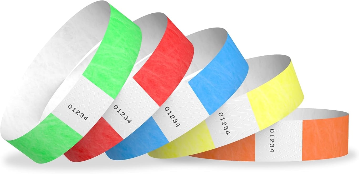 WristCo 1,000 Tyvek Wristbands