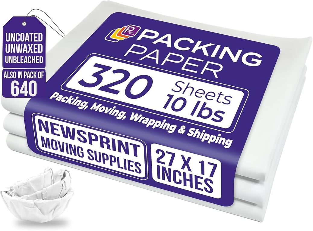 Purple Papers Packing Paper Sheets