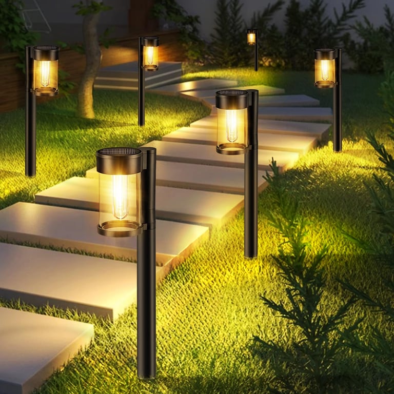 Mancra Metal Glass Solar Path Lights