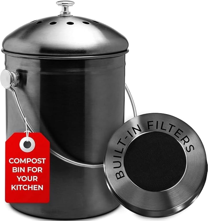 Epica Stainless Kitchen Compost Bin