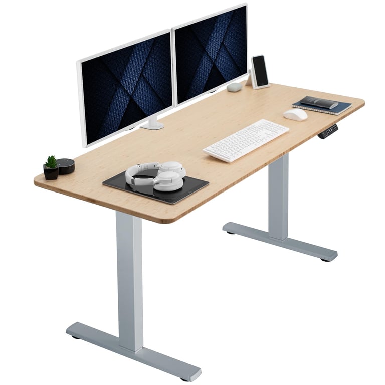 VIVO Electric Bamboo Standing Desk