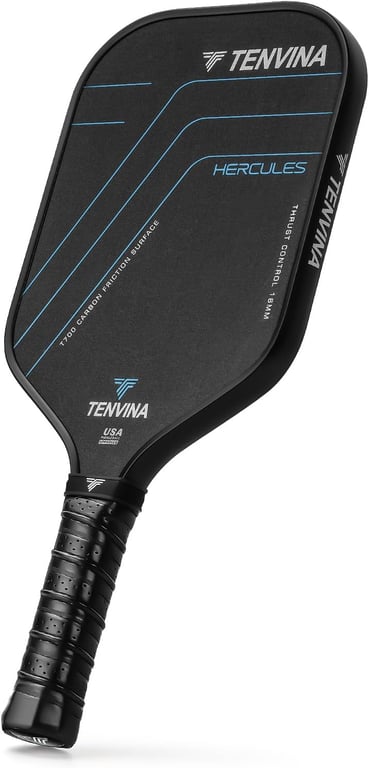 TENVINA Pickleball Paddles, Multi-Layer T700SC Textured Carbon Fiber Pickleball Paddle, Pickle Ball Paddle USAPA Approved with Strong Spin & Power, 4-Types of Shapes and Thicknesses
