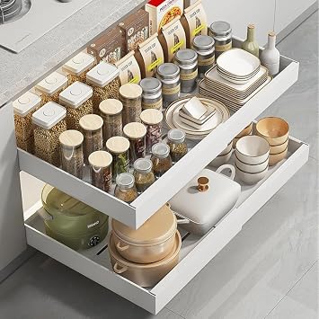 Adjustable Slide‑Out Cabinet Organizer
