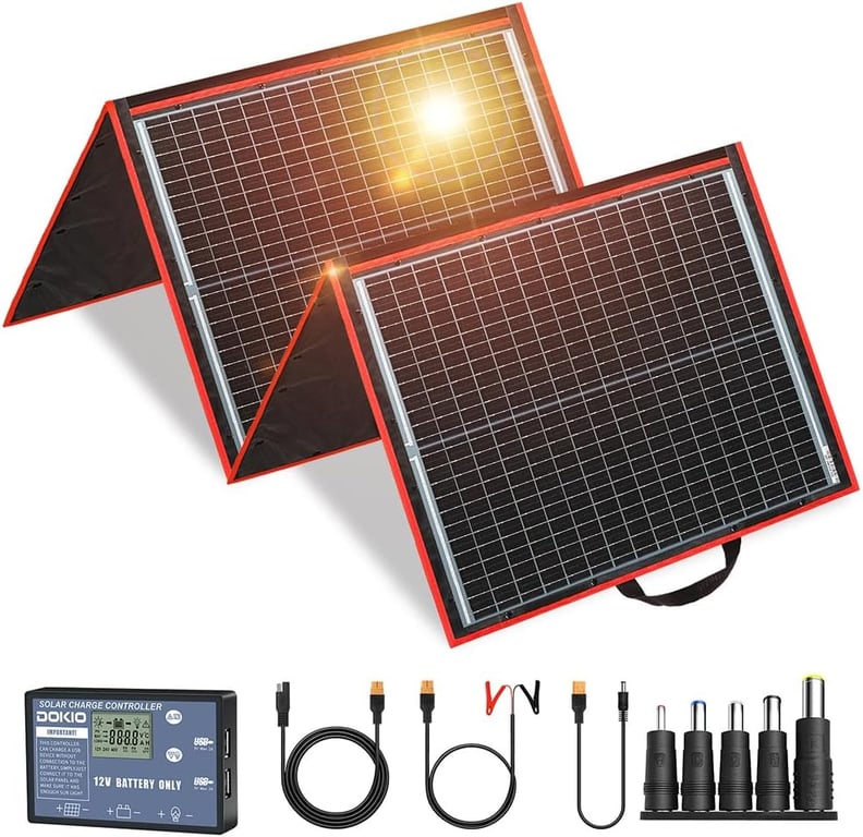 DOKIO 150W Portable Solar Panel Kit