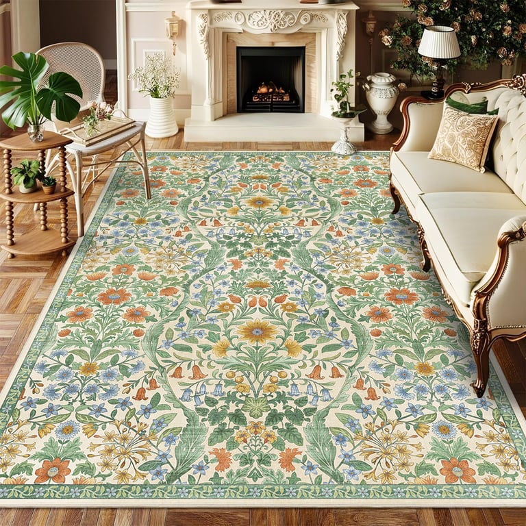 NakedCloud Green Rug