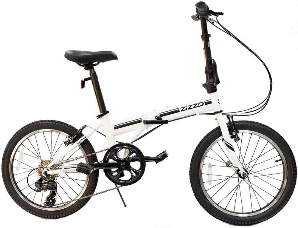 ZiZZO Campo 20 inch Folding Bike with 7-Speed, Adjustable Stem, Light Weight Frame