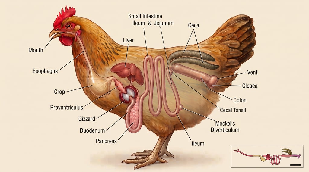 Diagram of Chicken Anatomy