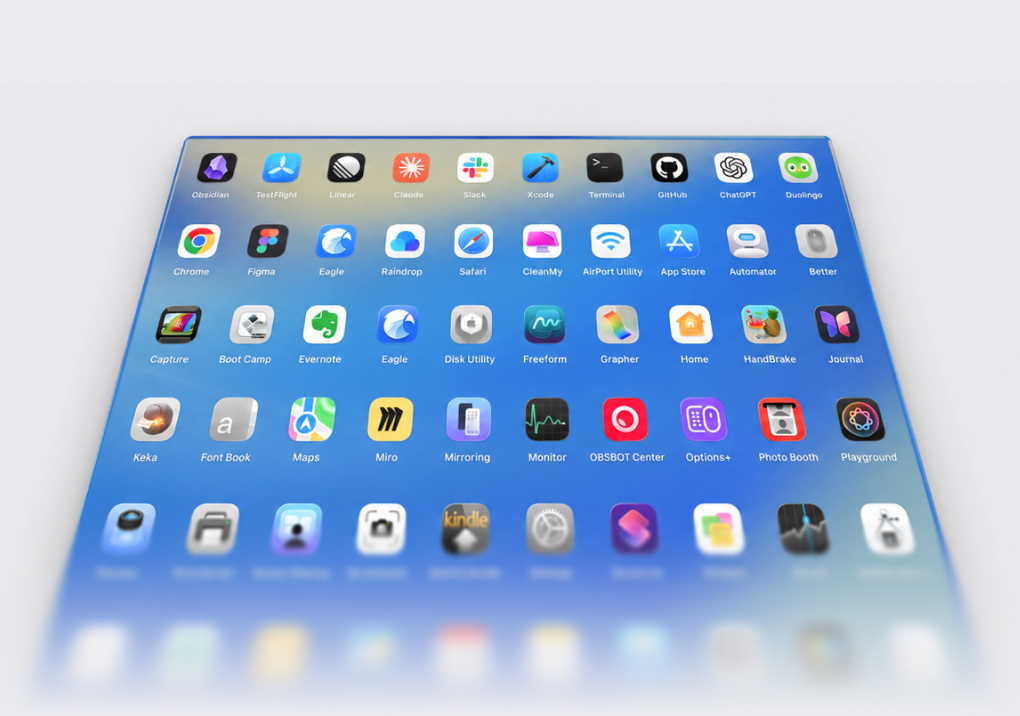 Add up to unlimited apps