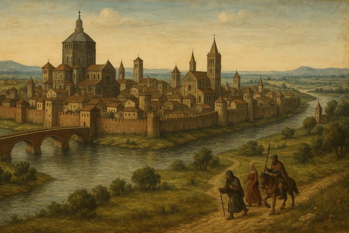 Possible Landscape of Pavia at the time of the Lombards (High Resolution)