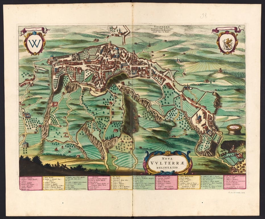 Volterra by Pierre Moltier, ca. 1730