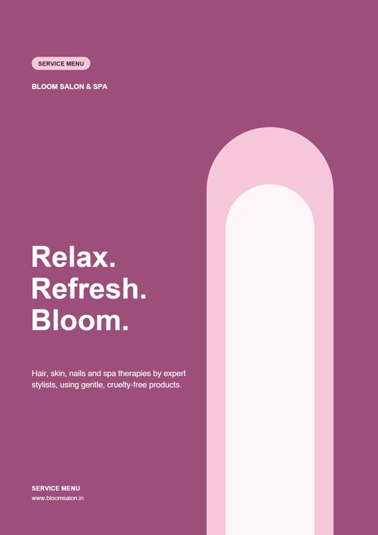 Salon & spa — first page