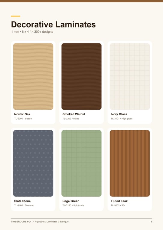 16 Plywood Laminates Catalogue · page 3