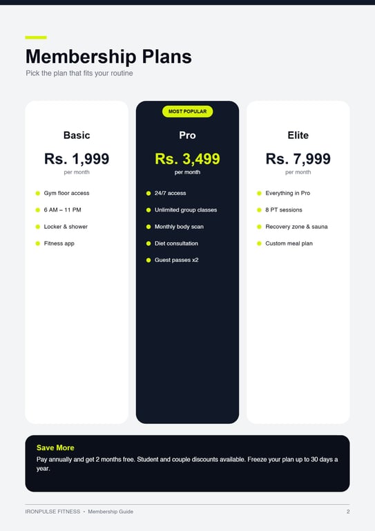 05 Fitness Gym Membership Guide · page 2
