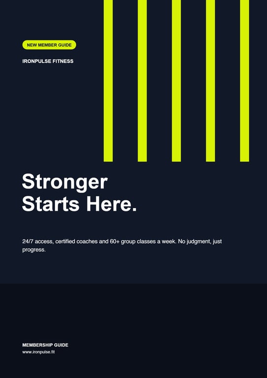Fitness & gym — first page
