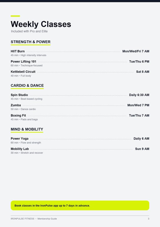 05 Fitness Gym Membership Guide · page 3