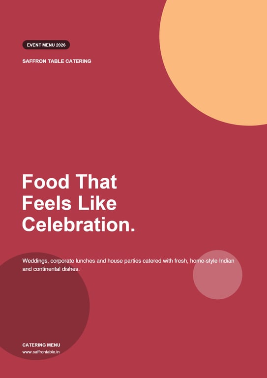 Catering — first page