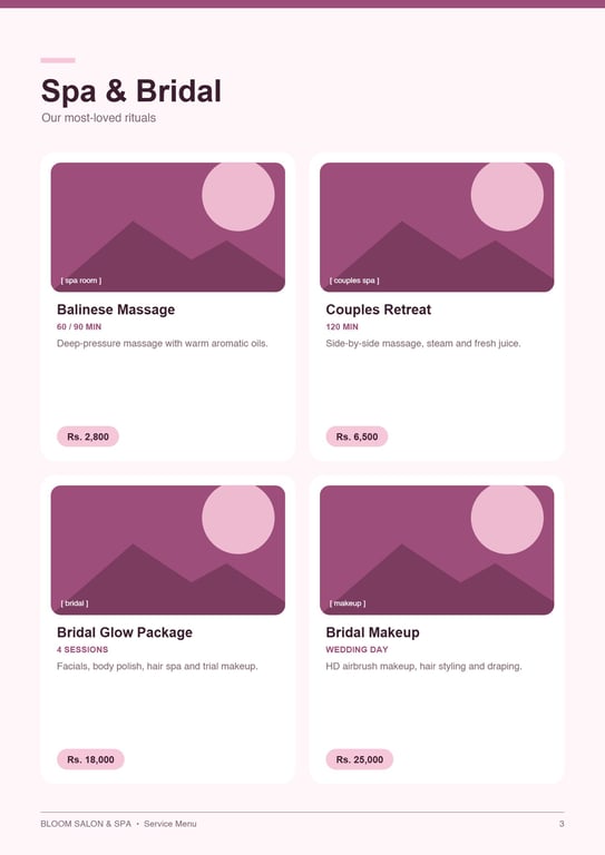 07 Salon Spa Service Menu · page 3