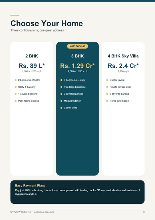 02 Apartment Promotion Brochure · page 3