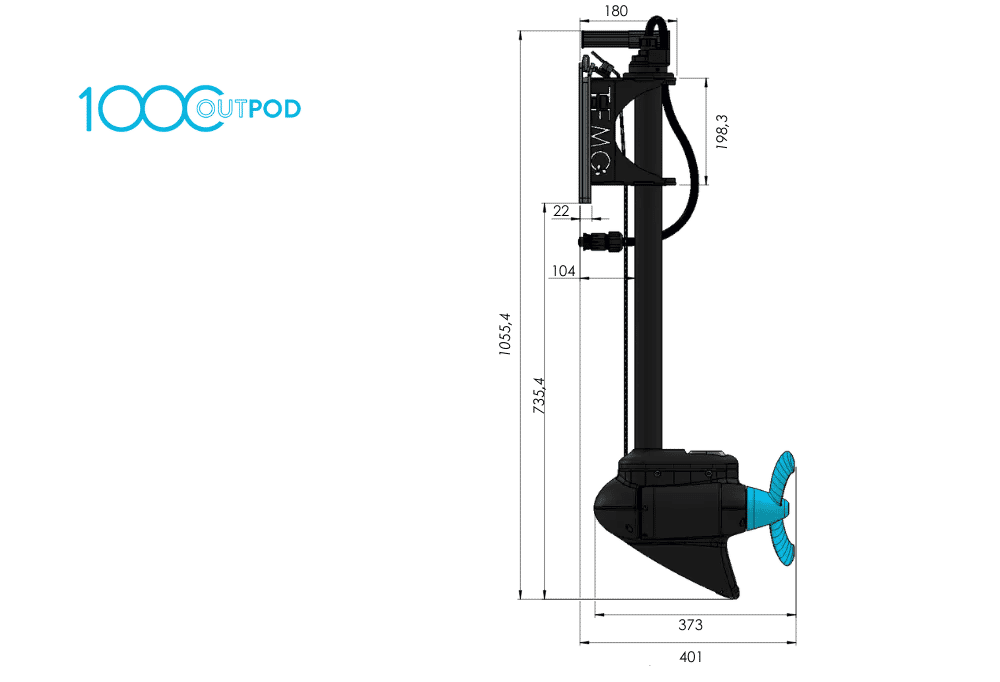 Minimalist architecture for the Temo Outpod 500