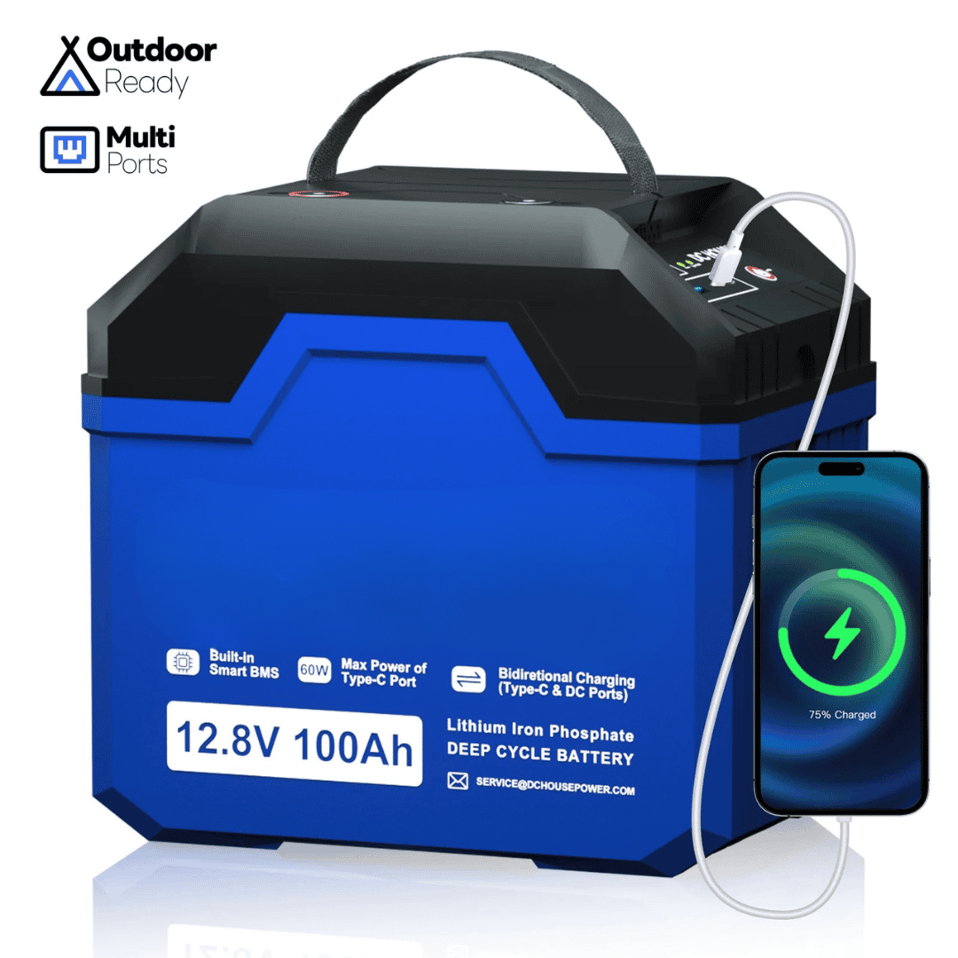 12V 100Ah DC House USB