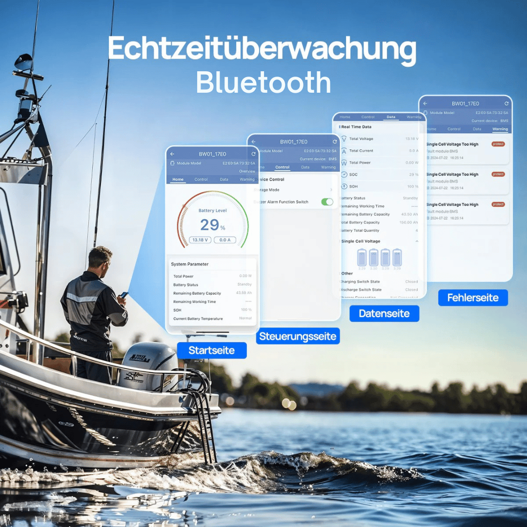 25,6 V 100Ah mit Batteriemanagementsystem