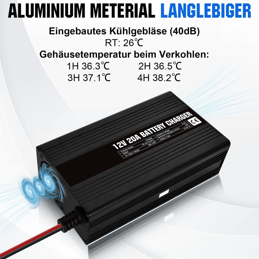 ❄️ Equipped with status indicators and a cooling fan: 