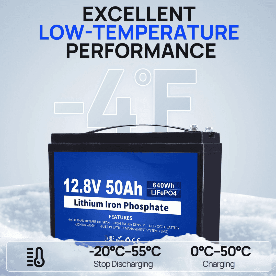 Sichere 12V 50Ah Batterie