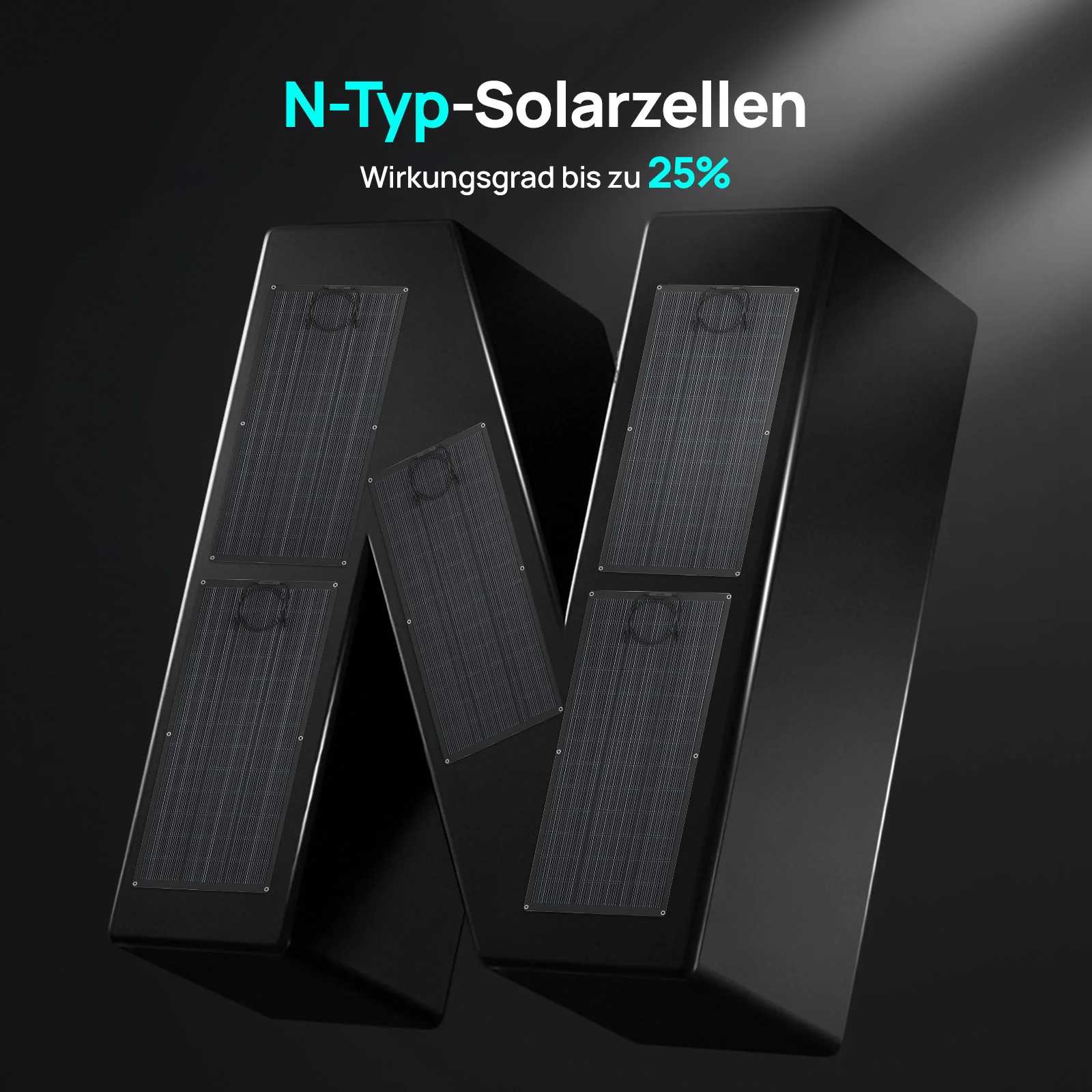 Modulo solare flessibile 200Wp 24V monocristallino