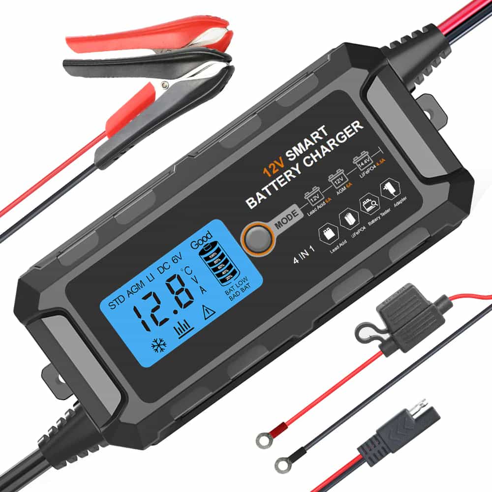 5A 12V Batterie-Ladegerät mit Display
