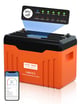 24V 100Ah LiFePO4 Lithium Batterie mit Bluetooth und WiFi,Unter temperaturschutz - image 0