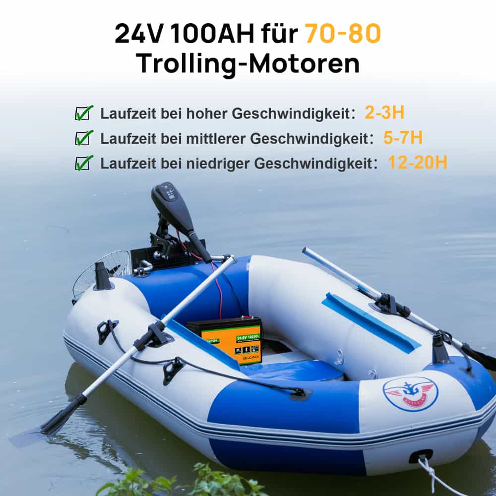 25,6 V 100Ah med batteristyringssystem