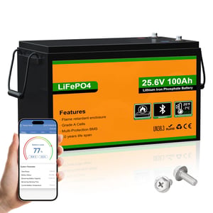 Eco-Worthy 24V 100Ah LiFePO4 Lithium