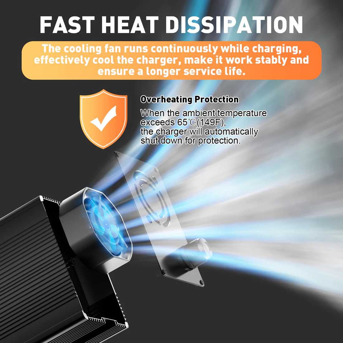 58,4V lithium accu oplader