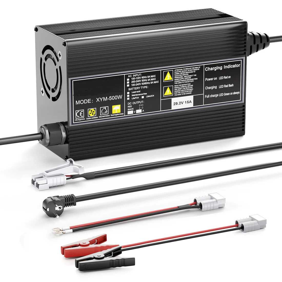 24V 15A LiFePO4 accu oplader