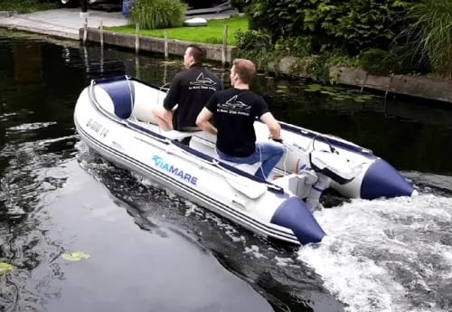 Electric motor for inflatable boats