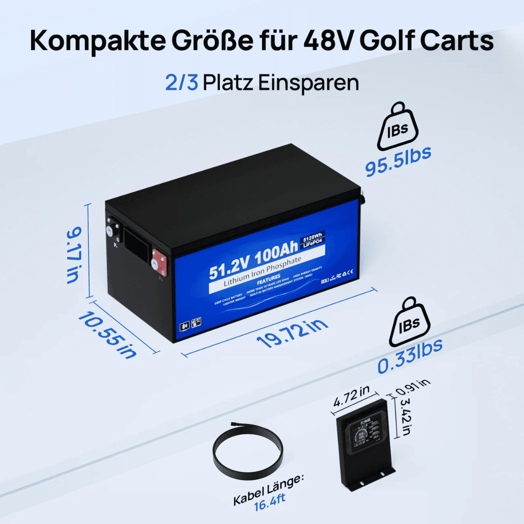 Turvallinen 48V 100Ah akku