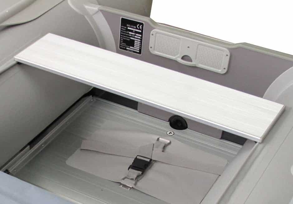 Alu-Sitzbank >> verschiebbar 70 x 20 cm