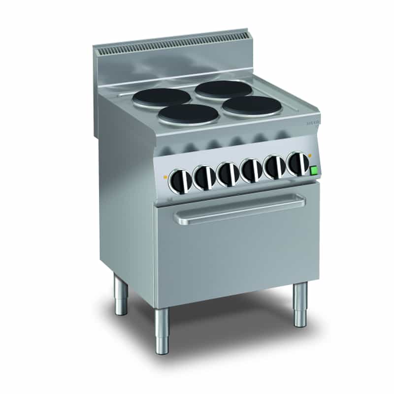 KBS Power 650 Elektro-Herd 4 Kochplatten und Umluftbackofen