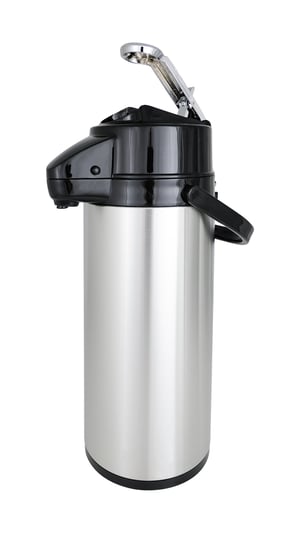 SARO Edelstahl Isolierpumpkanne (Innen Glas)