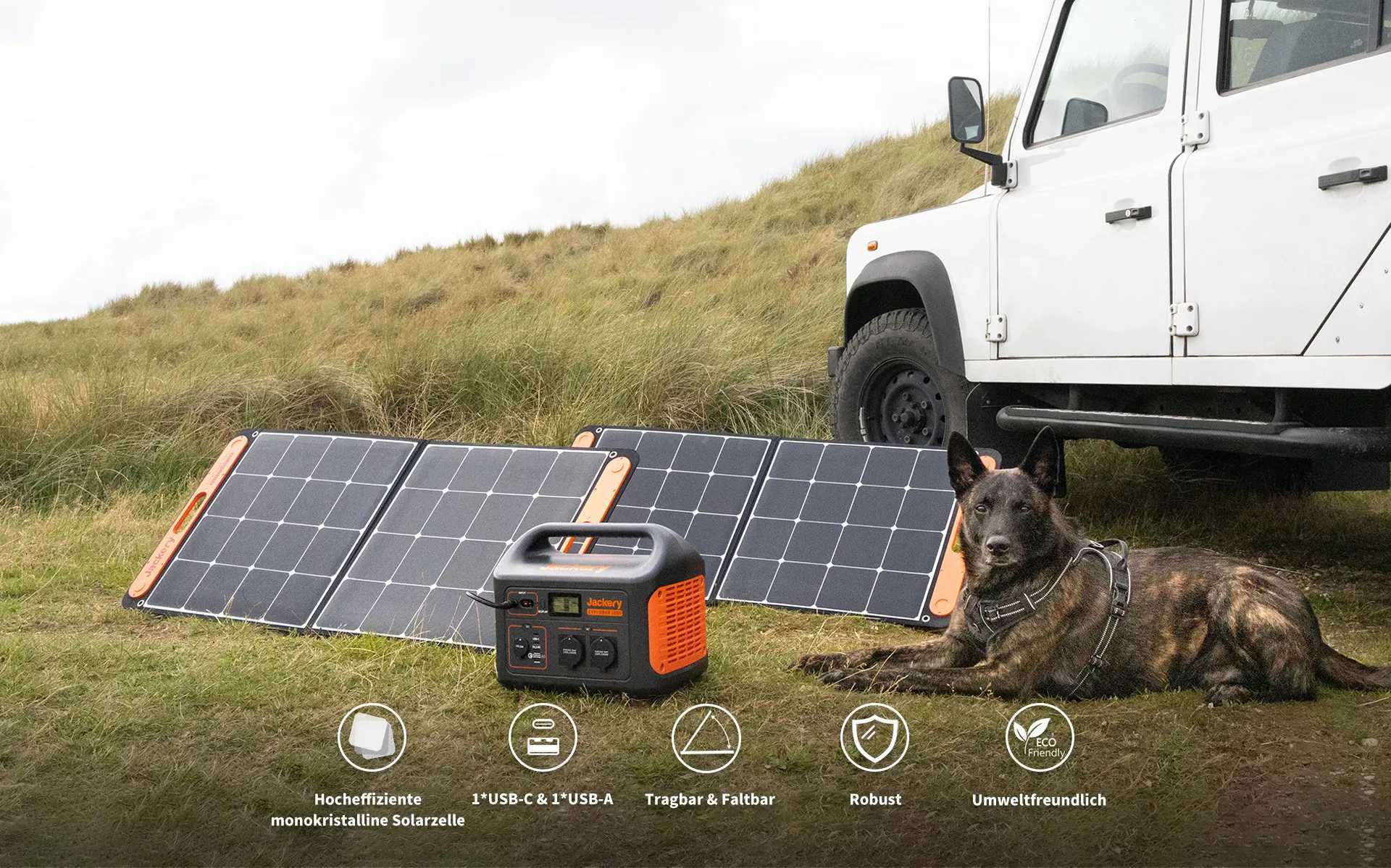 Jackery 100W Solarpanel Faltbar