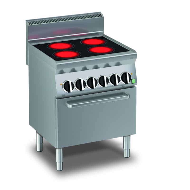 Vorteile des KBS Power 650 Glaskeramikherd 4 Kochstellen und Umluftbackofen