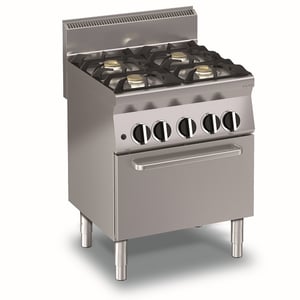 KBS Power 650 Gas-Herd 4 Brenner und Elektro Umluftbackofen