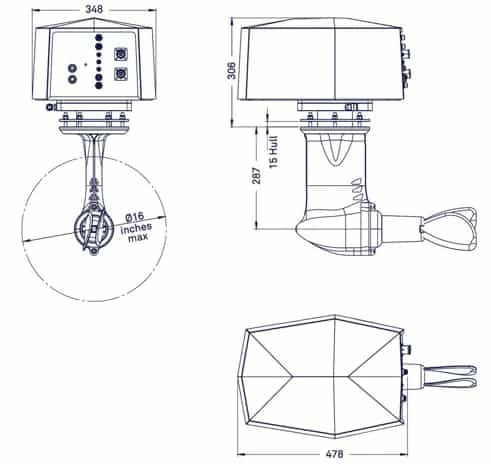 Mitek 30 PS Saildrive - Technik