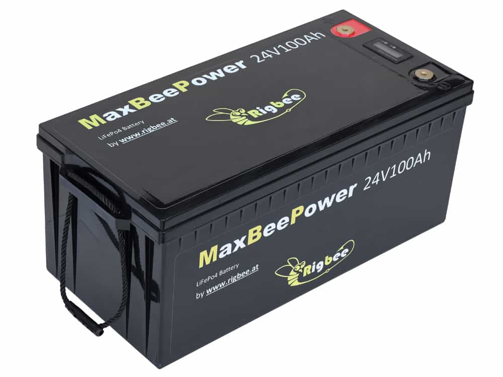 Rigbee Akkublock 24 V 100 Ah inkl. 20 A Ladegerät