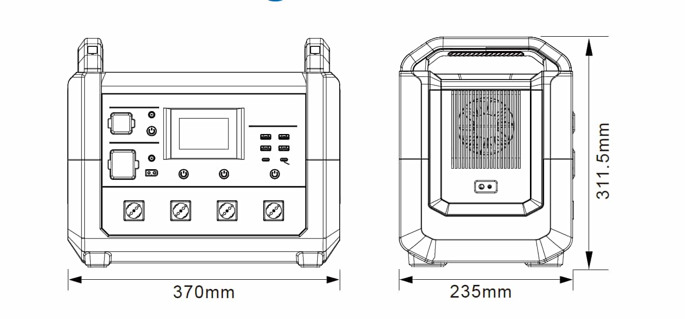 <p>Lieferumfang des Ultimatron Powercube ULT-1500 </p>