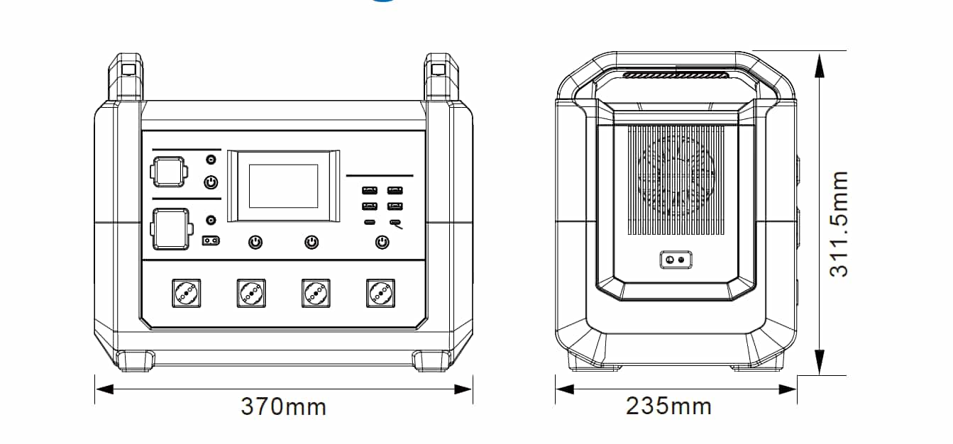 <p>Lieferumfang des Ultimatron Powercube ULT-1500 </p>