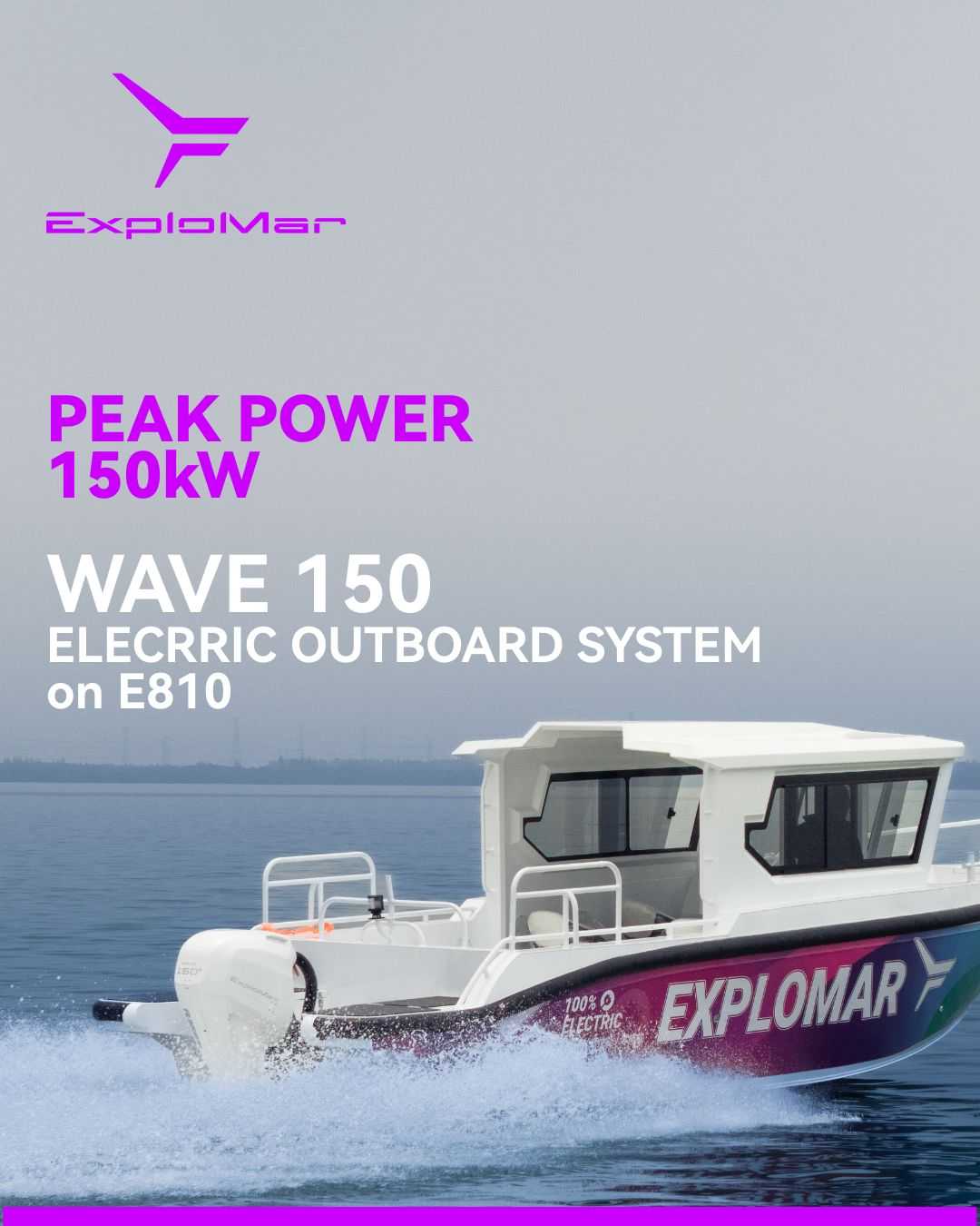 Electric outboard motor Wave 150+